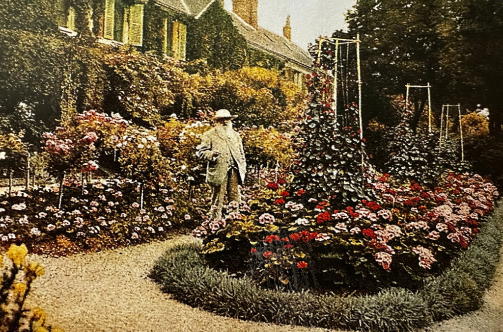 Claude Monet Admiring his Garden in Bloom